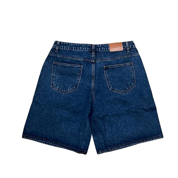 White Fox Bella Denim Shorts Dark Blue XL - Picture 4 of 6